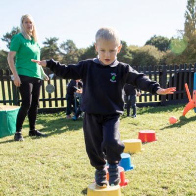 Private outdoor play areas